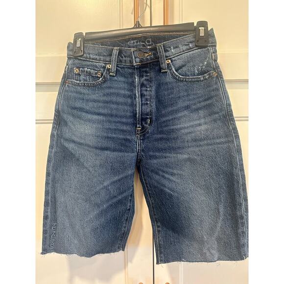 Etica size 24 women’s shorts raw hem casual 9” inseam Jean - Picture 1 of 4